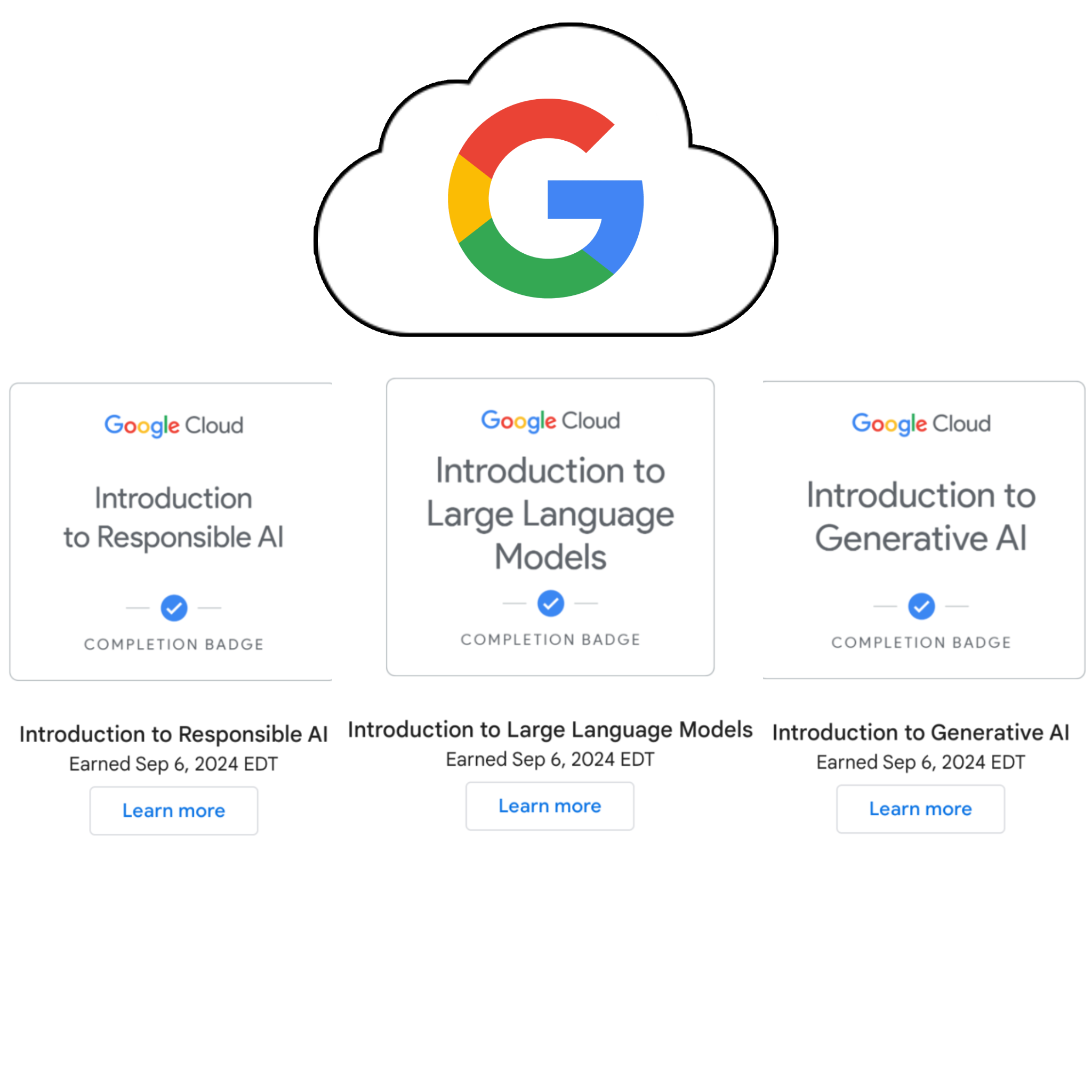 Om mig AI Course Google Cloud Certification